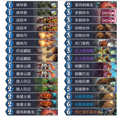 炉石传说中速猎怎么玩 卡组搭配分享