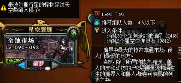 DNF裂缝注视者副本进入条件