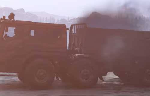 雪地奔驰卡车使用