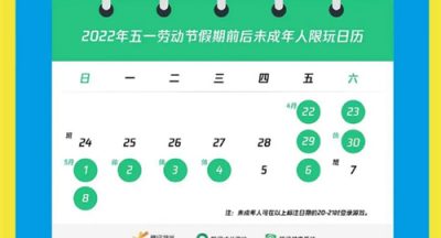 王者荣耀五一能玩几个小时 学生可玩时长介绍