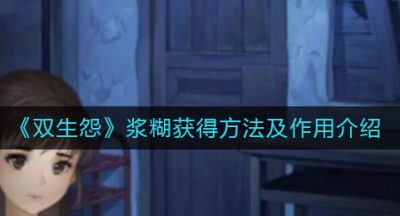 《双生怨》浆糊获得方法及作用介绍