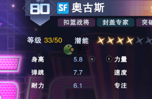 全民大灌篮奥古斯加点推荐