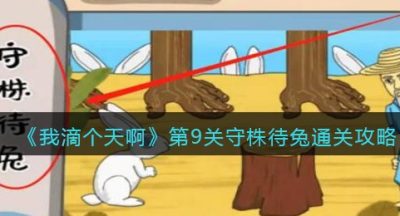 《我滴个天啊》第9关守株待兔通关攻略