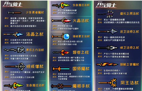 元气骑士古大陆的神器武器效果介绍 武器属性一览