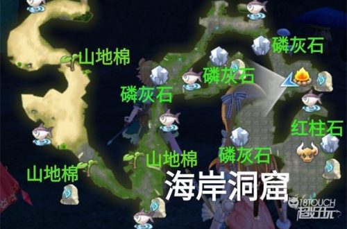 玛娜希斯回响所有地图资源分布一览