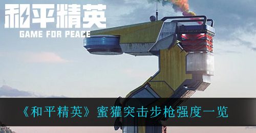 《和平精英》蜜獾突击步枪强度一览