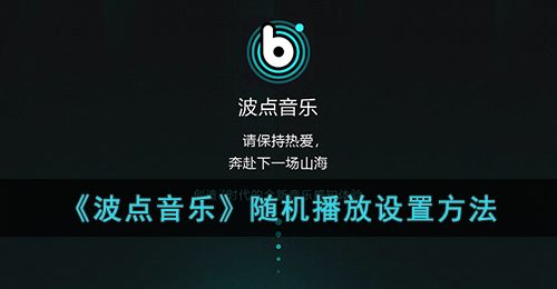 《波点音乐》随机播放设置方法