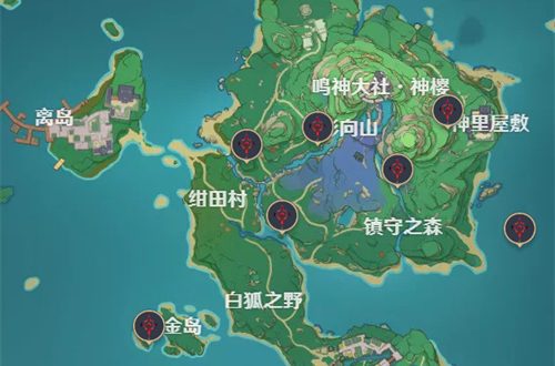 原神稻妻大世界机关限时挑战位置汇总 位置地图一览