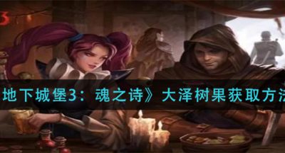 《地下城堡3：魂之诗》大泽树果获取方法