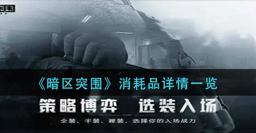 《暗区突围》消耗品详情一览
