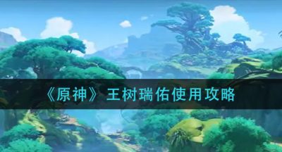 《原神》王树瑞佑使用攻略