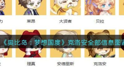 《奥比岛：梦想国度》克洛安全部信息图鉴