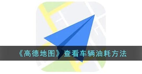 《高德地图》查看车辆油耗方法