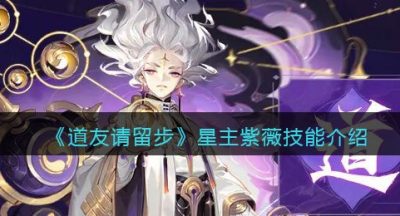 《道友请留步》星主紫薇技能介绍