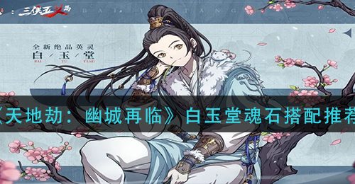 《天地劫：幽城再临》白玉堂魂石搭配推荐