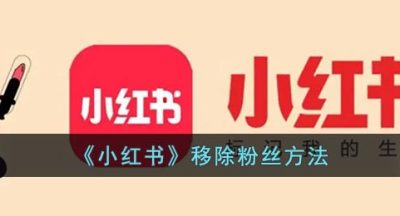 《小红书》移除粉丝方法